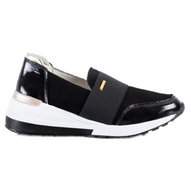 Goodin Černé kožené tenisky černý