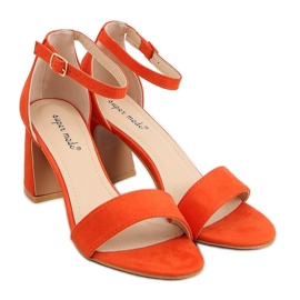 Oranžové vysoké podpatky 8741 Orange pomerančový