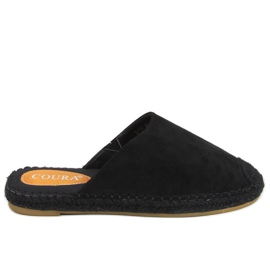 Espadrilles full color black 3899 Black černý