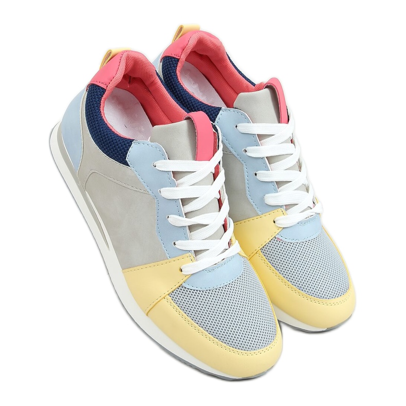 Vícebarevná sportovní obuv B0-546 modrá vícebarevný