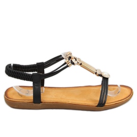 Černé dámské sandály H075 Negro černý