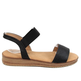 Černé dámské sandály K-99153 Black černá Černé dámské sandály K-99153 Black černá