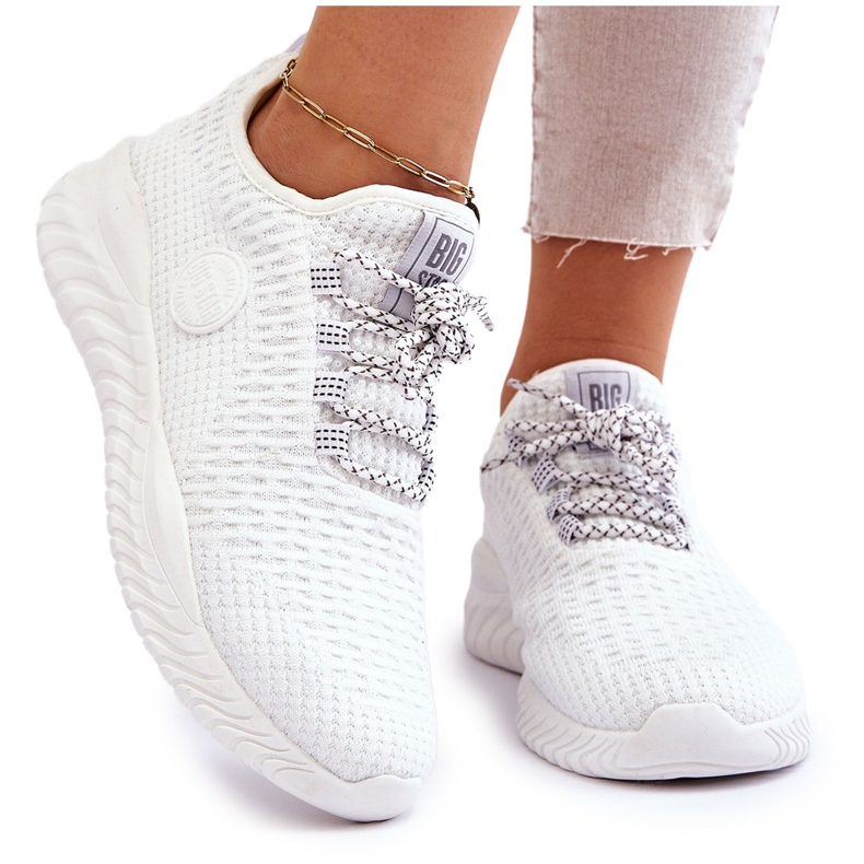 Dámská sportovní obuv Memory Foam Big Star HH274296 bílá bílý Dámská sportovní obuv Memory Foam Big Star HH274296 bílá bílý