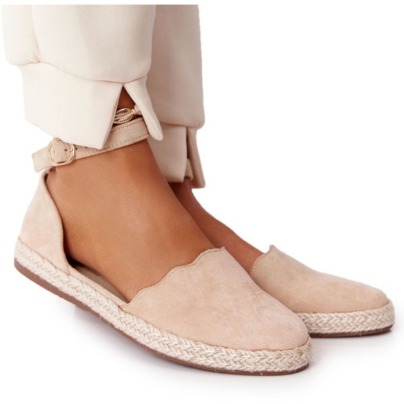 S.Barski Suede Espadrilles On Straw Sole S. Bararski Beige béžový