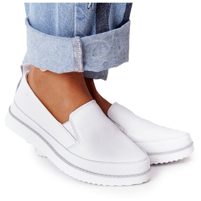 Dámské tenisky Slip-On S.Barski White bílý