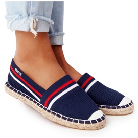Big Star Dámská espadrilles velká hvězda HH274483 Navy Blue modrý Big Star Dámská espadrilles velká hvězda HH274483 Navy Blue modrý