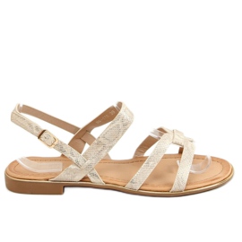 Zlaté dámské sandály H8-176 Gold zlatý