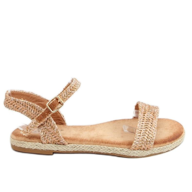 Espadrilky na šampaňské L197SA-1 Champagne růžový