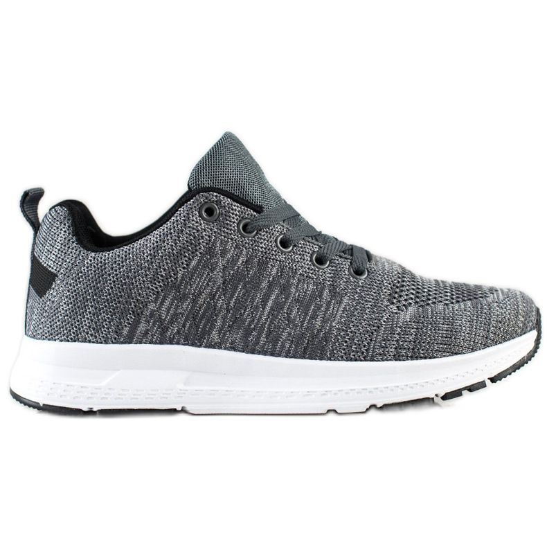 SHELOVET Lehké šněrovací tenisky šedá