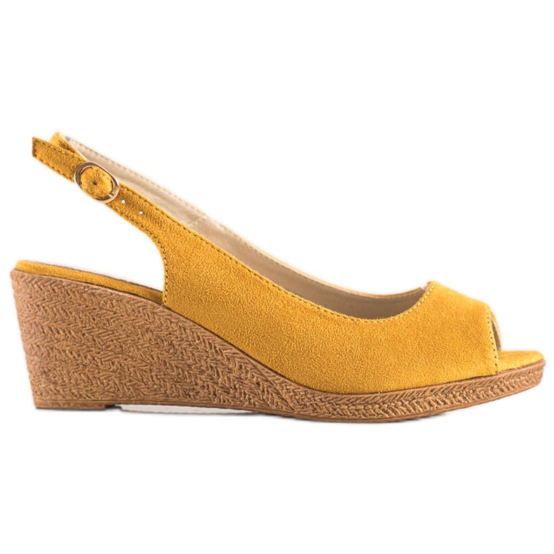 Goodin Neformální klínové sandály žlutá