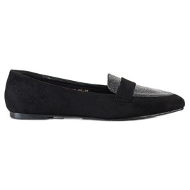 Goodin Black Moccasins In Spitz černý