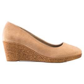 Goodin Lehká klínová čerpadla béžový