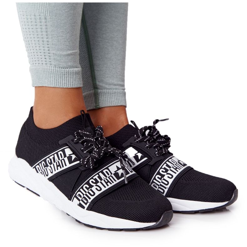 Dámská sportovní obuv Memory Foam Big Star HH274359 Černá bílý