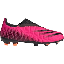 Kopačky Adidas X Ghosted.3 Ll Fg Jr FY7281 růžový