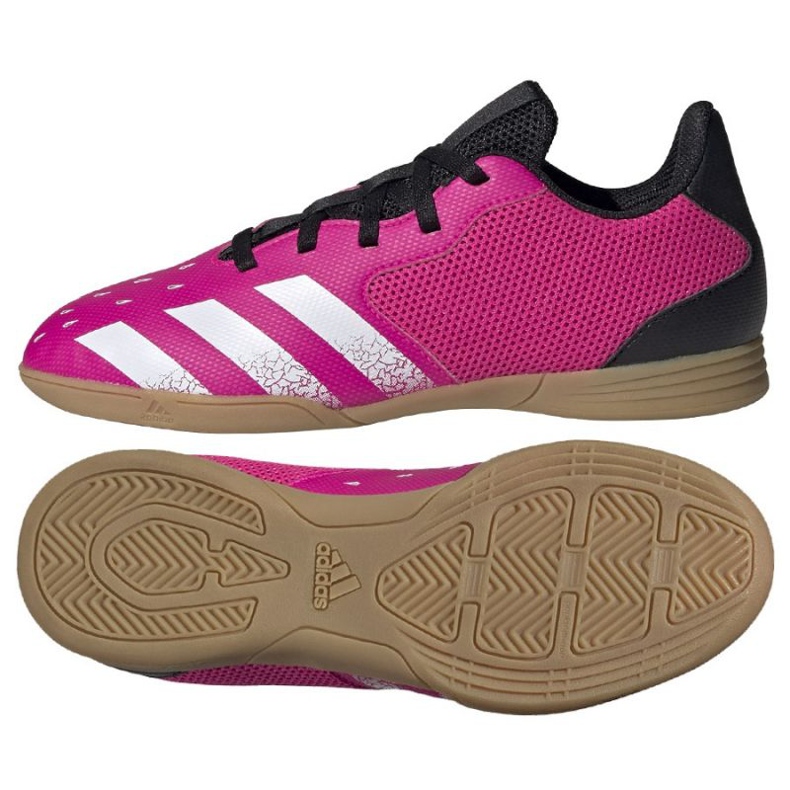 Kopačky Adidas Predator Freak .4 In Sala Jr FW7539 vícebarevný růže a fialové Kopačky Adidas Predator Freak .4 In Sala Jr FW7539 vícebarevný růže a fialové