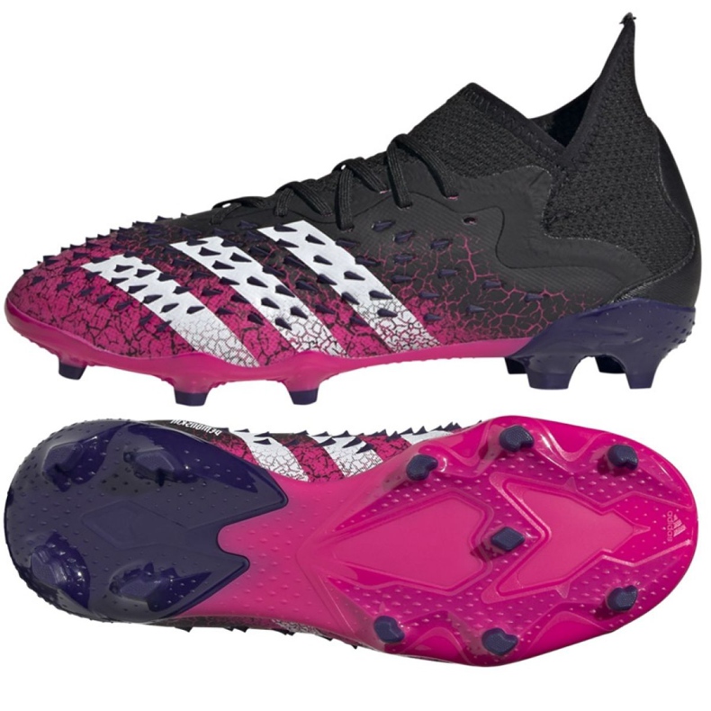 Kopačky Adidas Predator Freak.1 Fg Jr FW7528 vícebarevný černá Kopačky Adidas Predator Freak.1 Fg Jr FW7528 vícebarevný černá