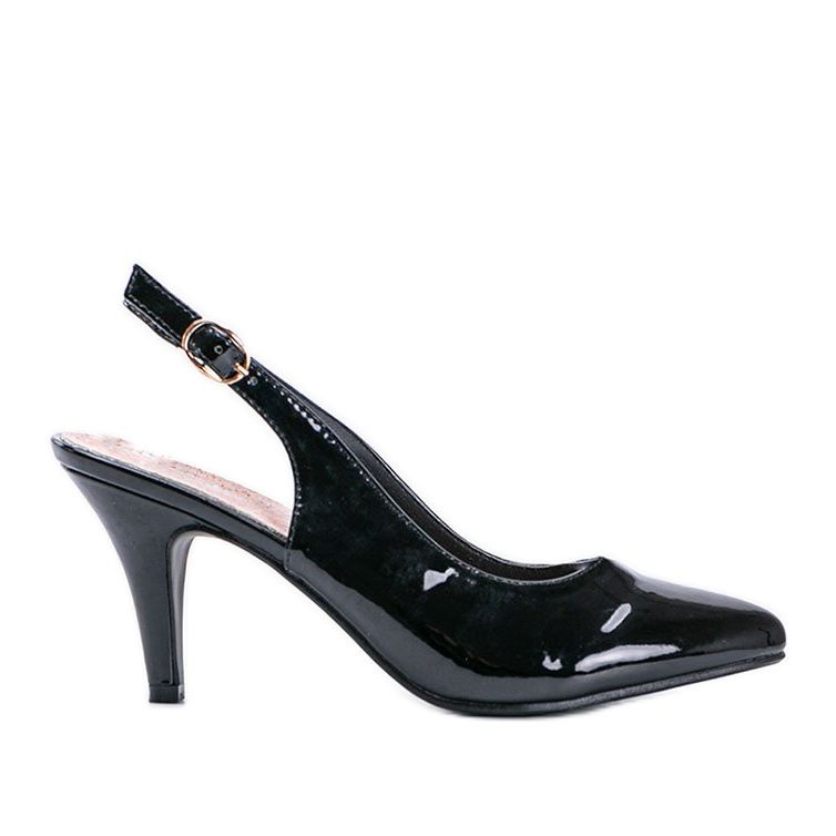 Černé lodičky na jehlovém podpatku Jena černá