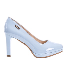 Modré lodičky na platformě Melody modrý