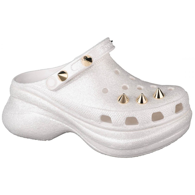 Crocs Classic Bae Glitter Stud Clog W 206783-100 bílý zlatý