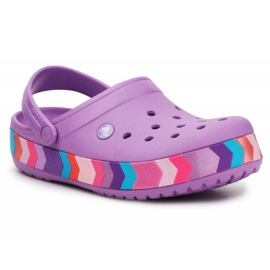 Crocs Chevron Beaded Clog K 207007-5PR fialový
