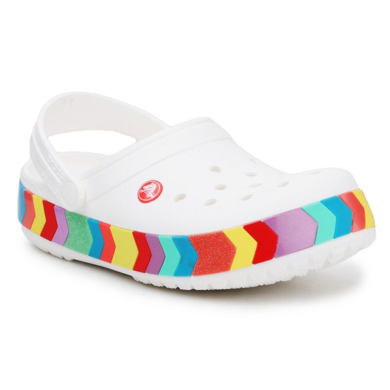 Crocs Crocband Chevron Beaded Clog K 207007-100 bílý