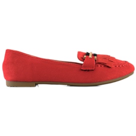 Anesia Paris Stylové mokasíny červené Anesia Paris Stylové mokasíny červené
