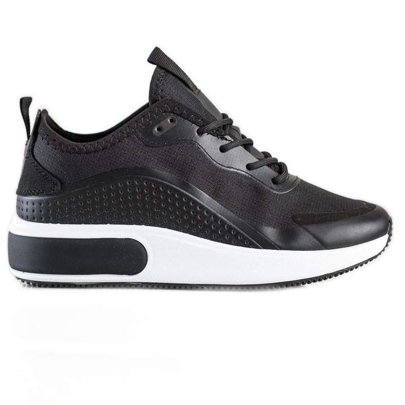 SHELOVET Sportovní tenisky na platformě černá