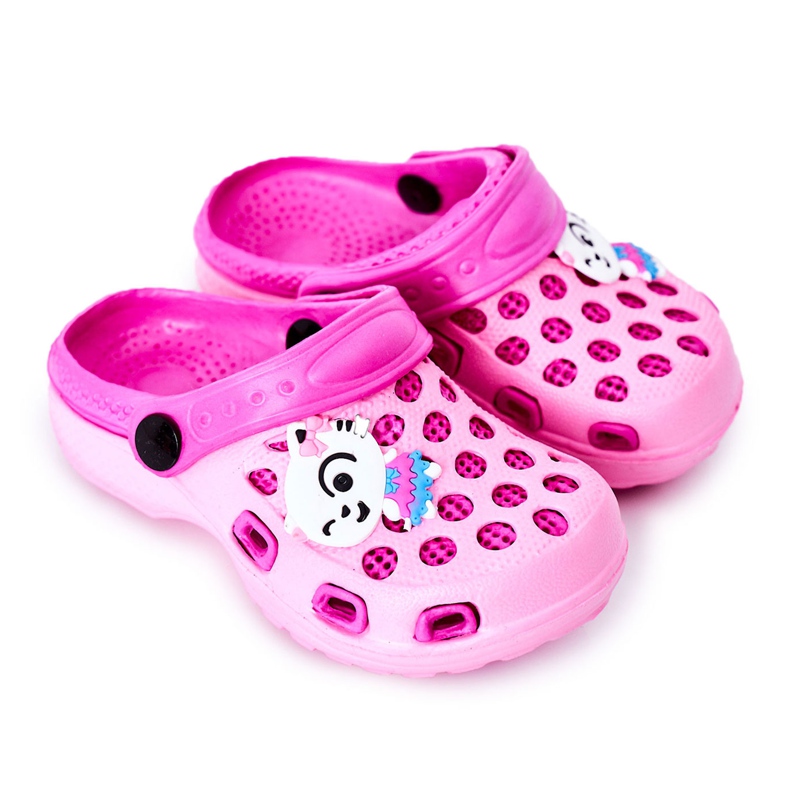 Dětské pěnové pantofle Crocs Pink Jupiter růžový Dětské pěnové pantofle Crocs Pink Jupiter růžový