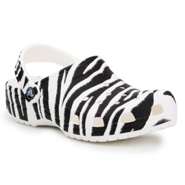 Crocs Classic Animal Print Clog W 206676-1DE bílý černý