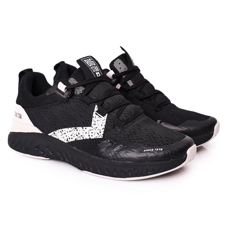 Pánská sportovní obuv Memory Foam Big Star HH174236 Černá Pánská sportovní obuv Memory Foam Big Star HH174236 Černá