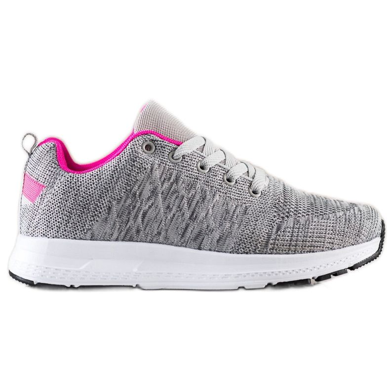 SHELOVET Lehké šněrovací tenisky šedá