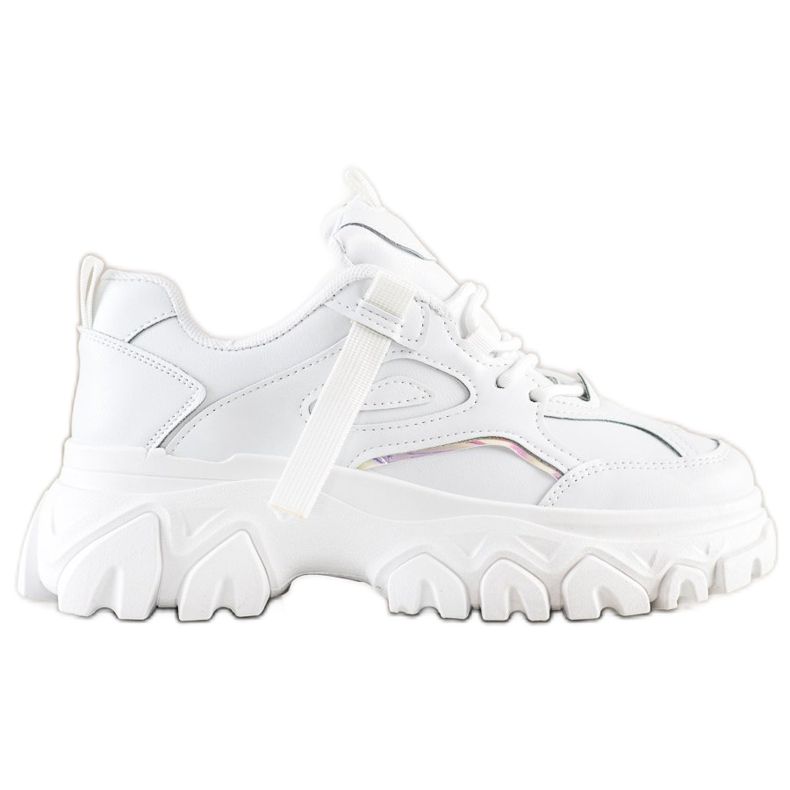 SHELOVET Bílé módní tenisky bílý