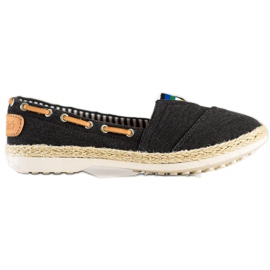 Beauty Girl'S Textilní espadrilky černý