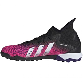 Kopačky Adidas Predator Freak.3 Tf M FW7517 bílá, černá, růžová černý