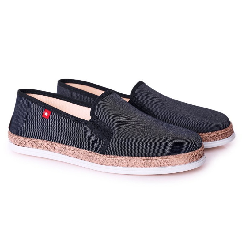 Pánské espadrilky Big Star HH176002 Navy Blue modrý Pánské espadrilky Big Star HH176002 Navy Blue modrý