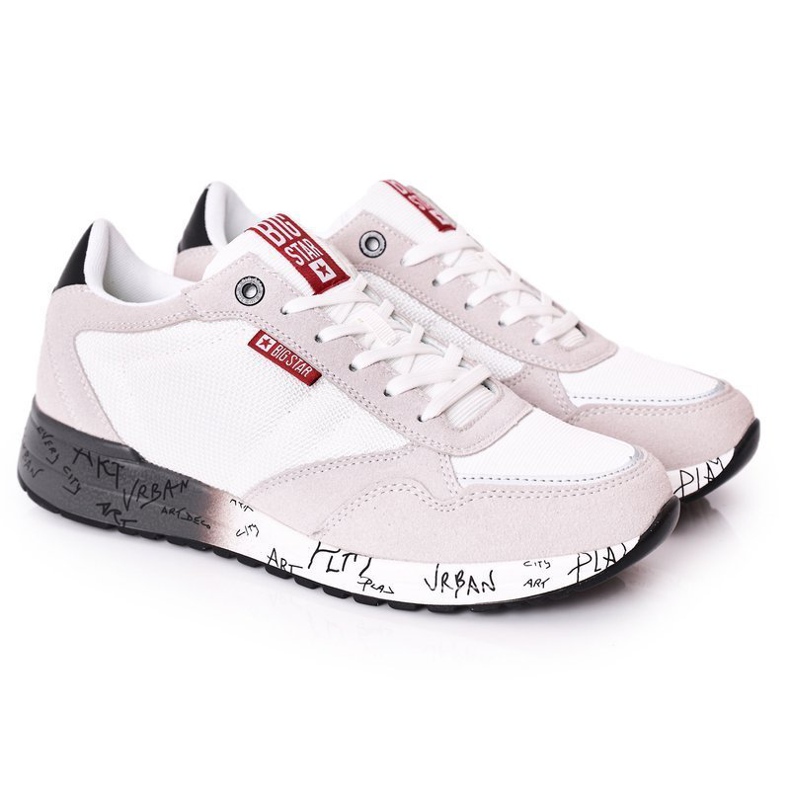 Pánská sportovní obuv Memory Foam Big Star FF174208 bílo-šedá bílý