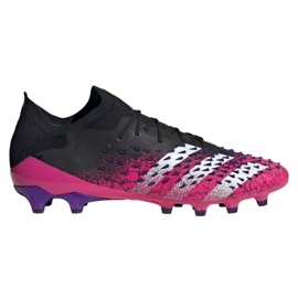 Kopačky Adidas Predator Freak.1 Low Ag M FZ3751 černá, černá, růžová černý