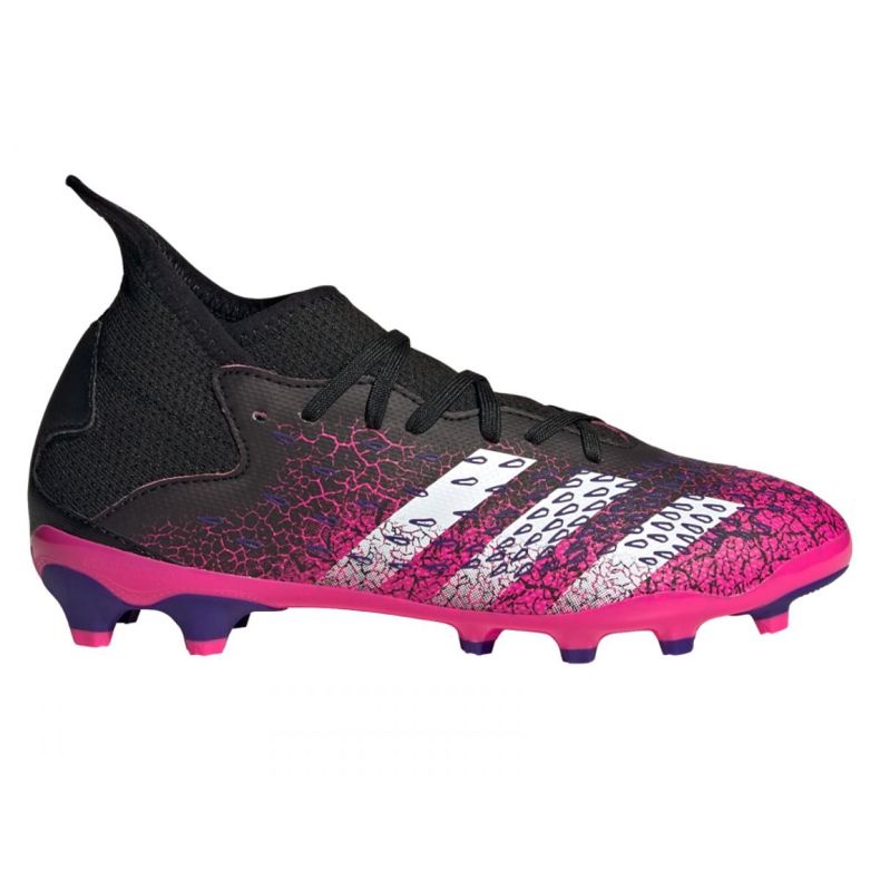 Kopačky Adidas Predator Freak.3 Mg Jr FW7532 černá, černá, růžová černá