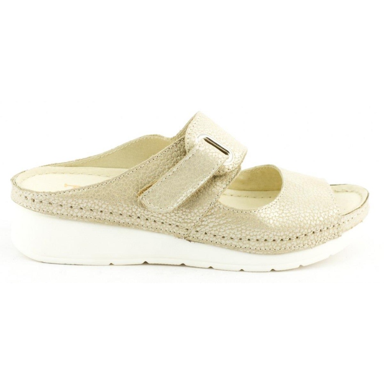 Dolce Pietro Klapky na suchý zip 2211 béžová béžový stříbrný