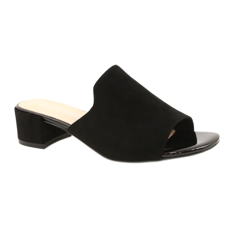 Sandály na podpatku Sergio Leone KL313 Black černá