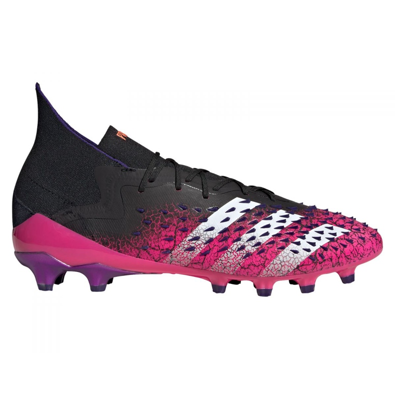 Kopačky Adidas Predator Freak.1 Ag M FW7242 grafit, černý, fialový černá Kopačky Adidas Predator Freak.1 Ag M FW7242 grafit, černý, fialový černá