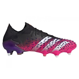 Kopačky Adidas Predator Freak.1 Low Sg M FW7246 grafit, černý, fialový černá