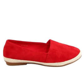 Tenisky espadrilky červené 7870 červené červený