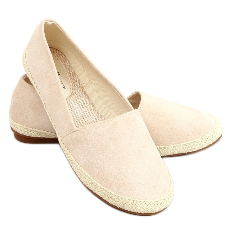 Tenisky béžové espadrilky 7870 béžové béžový