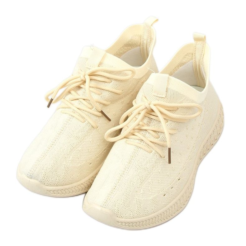Béžové sportovní ponožky 7819 LT.BEIGE béžový