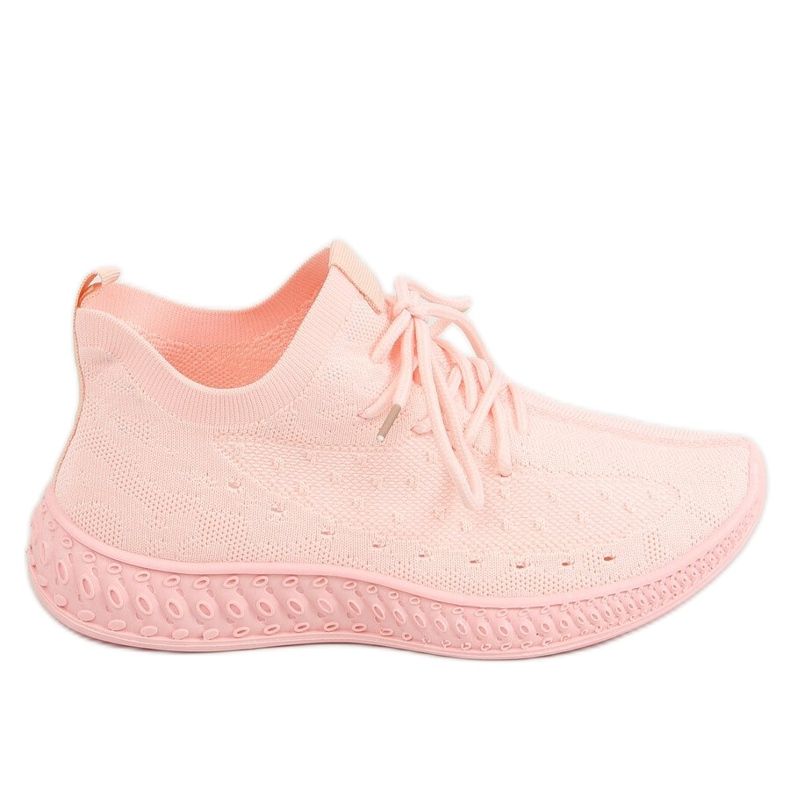 Růžová sportovní obuv ponožky 7819 LT.PINK růžový