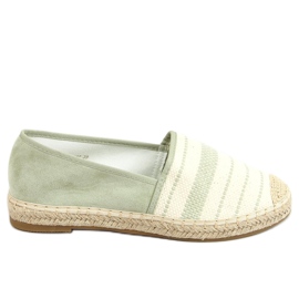 Dámské akvamarínové espadrilky 3447 zelené zelený