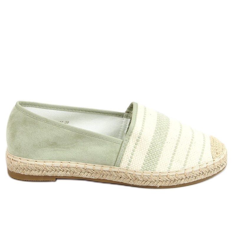 Dámské akvamarínové espadrilky 3447 zelené zelená