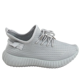 Šedé sportovní ponožky 7817 Grey šedá