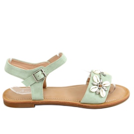 Sandály s mátovou skořápkou M78 Zelená